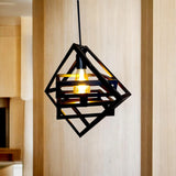 Cube Pendant Light for Contemporary Living Spaces and Interiors