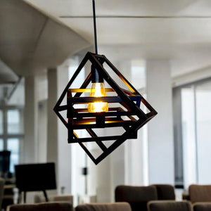 Cube Pendant Light for Contemporary Living Spaces and Interiors