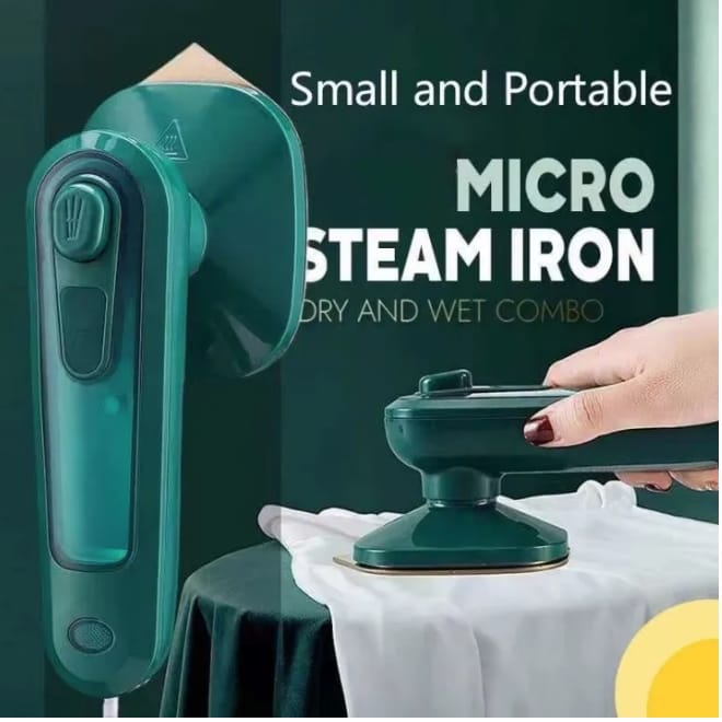 Small & Portable Micro Steam Iron – Dry & Wet Combo