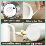 Coffee cup with handle - 304 stainless steel durable & stylish, 500ml