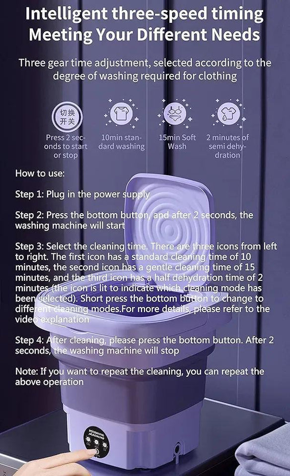 Portable Mini Washing Machine