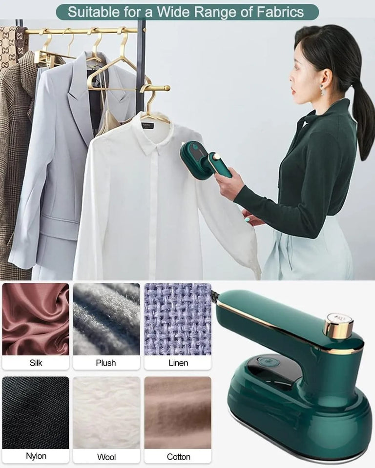 Small & Portable Micro Steam Iron – Dry & Wet Combo