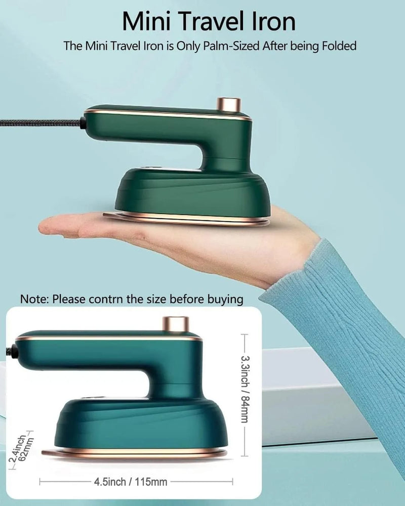 Small & Portable Micro Steam Iron – Dry & Wet Combo